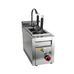 Vendita calda commerciale a doppia testa in acciaio inossidabile fornello a Gas nuovo Design da tavolo protezione per fiamma hotel ristoranti - Product Image 1