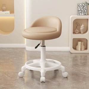 Chaise roulante en plastique réglable et simple pour salon de beauté, spa, onglerie, hôtel, hôpital, bureau, restaurant, chambre, barbier - Product Image 2