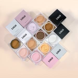 Custom 15g Pink Mineral <strong>Loose</strong> Face Highlighter Setting <strong>Powder</strong> Oil-Control Translucent SPF Light Weight Makeup With Matte Finish - Product Image 6