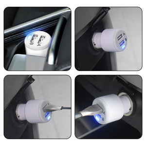 ที่ชาร์จในรถยนต์, อะแดปเตอร์ USB แบบ 2-in-1 สำหรับโทรศัพท์มือถือและช่องจุดบุหรี่ (1-to-2) - Product Image 3