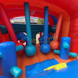 Commercial grade outdoor large bounce <b>house</b> and slide combo castle <b>inflatable</b> obstacle course for kids - Product Image 3