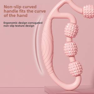 Relaxante Leg Shaping Roller Stick Yoga Massageador de quatro rodas Anel Clamp Bezerro Equipamento Leg Massageador por relaxar Roller Ball Stick - Product Image 1