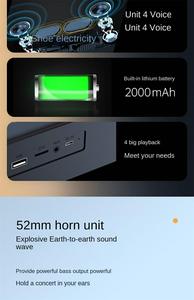 Yinzam A35 Thông Minh Rạp Hát Tại Nhà Loa, AUX Không Dây Soundbar Đa Phương Tiện Nhà Loa Với Pin 4D Stereo Surround Loa 10W - Product Image 5