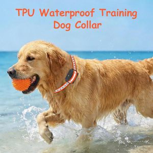 Tairro TPU Dog <b>Collar</b> Replacement Strap Reflective Orange Adjustable Waterproof Durable All Breed Sizes - Product Image 4