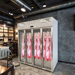 מקפיא תלייה אנכיים מסחרי בהשראת תצוגת ", ארון זכוכית מלא 5 דלתות עם מוטות עומס גבוה לטלה בקר - Product Image 1