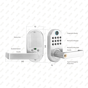 Hune पेटेंट डिजाइन बुद्धिमान दरवाजा लॉक एक्सेस कंट्रोल RFid nfc फायरप्रूफ उल स्मार्ट लॉक कार्ड इलेक्ट्रॉनिक सुरक्षा लॉक - Product Image 6