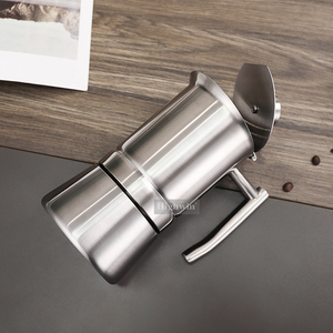 HIGHWIN Cafetière à expresso pour cuisinière <span class=keywords><strong>6</strong></span> <span class=keywords><strong>tasses</strong></span> en acier inoxydable à <span class=keywords><strong>induction</strong></span> Cafetière Moka - Product Image 5