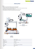Robot de soudage visuel à double axe Y avec écran vidéo, équipement de soudage automatique pour l'électronique et les appareils ménagers
