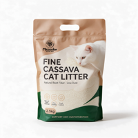 Échantillon gratuit de litière pour chat Micoodor à base de manioc et de bentonite, agglomération rapide pour chats