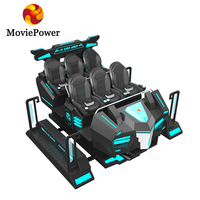 Virtual Reality Roller Coaster Amusement Zone Park Indoor Playground Attraction 9D VR Cinema 6 Seats Game VR Machine