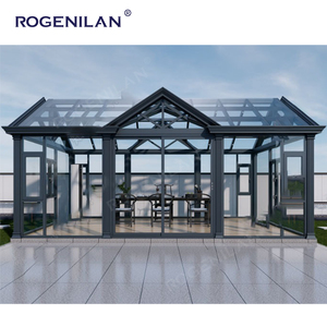 Villas Rogenilan en aluminium et verre, véranda préfabriquée autoportante, <span class=keywords><strong>solarium</strong></span>, structure métallique, Glashaus, Fertighaus pour la maison - Product Image 3