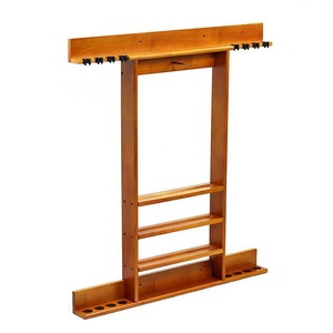 Nuovo Design Popolare Porta Stecche da Biliardo e Snooker in Legno Massello con 8 Fori, Supporto da Parete per Conservare Stecche, Palle e <span class=keywords><strong>Triangolo</strong></span> - Product Image 4