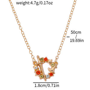 Para <span class=keywords><strong>Harry</strong></span> <span class=keywords><strong>Potter</strong></span> Diseño de nicho simple Casa de mago Sombrero de clasificación Collar DE <span class=keywords><strong>PIEDRA</strong></span> FILOSOFAL Collar con colgante de moda versátil - Product Image 6