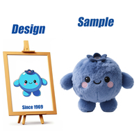 Shengye CE EN71 CPC desain pribadi tanaman lucu kustom mainan buah boneka mewah grosir kustom boneka Blueberry mainan mewah