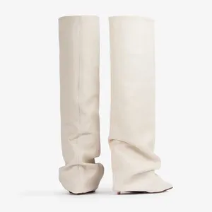 <span class=keywords><strong>Bottes</strong></span> à talons pour femmes Xinzirain, design de marque, bout pointu, tige large, talon fin, <span class=keywords><strong>bottes</strong></span> hautes pour femmes - Product Image 3