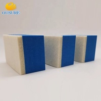 Accessoires de voiture Bloc enduit de feutre de laine Finition en verre Placage Bloc d'éponge en cristal Éponge d'élimination du film d'huile en feutre de laine