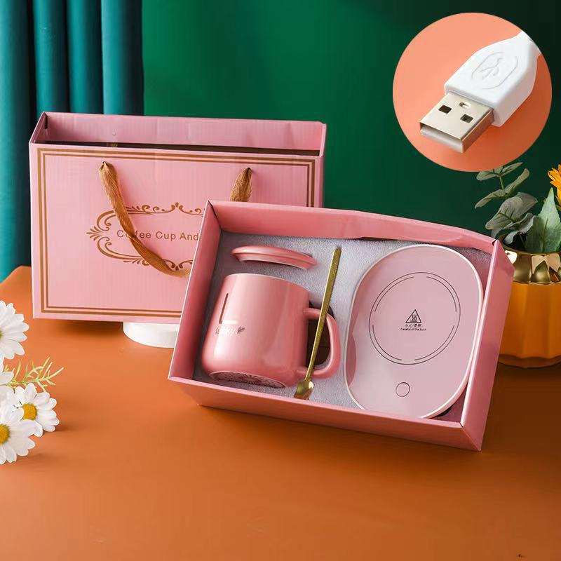 Tazza Da Caffè Con Riscaldatore 55°C Fdit - Ceramica 380ml, Spina US - Foto 6