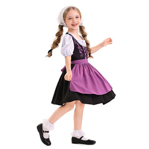 Bavarian Traditional Dress For Children Oktoberfest Costume Set Polyester Material Europe America Southeast Asia Spring 2026 - Product Image 4