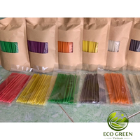 Pailles à boire en farine de riz Vietnam RICE POWER Écologiques Naturelles Brutes DIY Personnalisables sur mesure