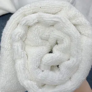 Toalha de banho sem corte, pano de algodão reciclado para limpeza, pano de algodão 100% resíduos têxteis