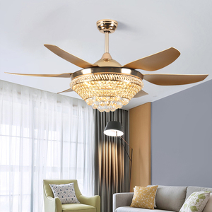 Dc động cơ điều khiển từ xa tốt nhất người hâm mộ 42inch 52inch ánh sáng quạt trần với điều khiển từ xa thông minh ABS quạt trần ánh sáng - Product Image 3