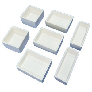 Creuset en oxyde d'alumine haute pureté et haute température à longue durée de vie pour verre optique et calcination de poudres - Product Image 1