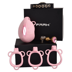 Jaula de Castidad Masculina de Plástico ABS, Jaula para Pene con Vagina, para Fetichismo Gay - Product Image 1