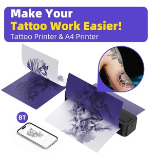 Inkless Tattoo Printer, A4 Portable Thermal Printer with Wireless Bluetooth Tattoo for Home, Studio, Tattoo Artists and Beginner - Product Image 3