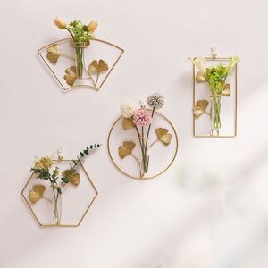New Transparent Modern <b>Flower</b> Home Decor Indoor Hydroponic Plant Propagating Station Test Tube <b>Wall</b> Hanging Vase - Product Image 1