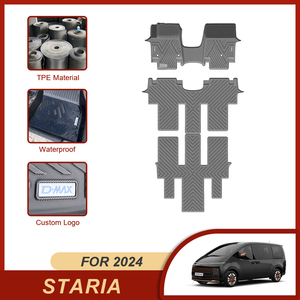 Doublures de <span class=keywords><strong>tapis</strong></span> de sol de <span class=keywords><strong>voiture</strong></span> en caoutchouc 5D personnalisées d'usine pour accessoires Hyundai Staria 2024 - Product Image 3