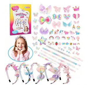 Kit Créatif pour Filles : Créez Vos Propres Bandeaux Tendance – Couronne de Perles et Cristaux, Décoration Florale – Activité Artistique, Cadeau, Jouet - Product Image 2