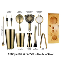 Ensemble d'outils de barman classique LATROU 11 pièces, acier 304, shaker à cocktails de 750 ml, ensemble de mélangeurs, outils de bar pour les fêtes