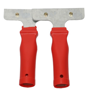 Cuchillo de limpieza con mango corto y mango rojo, hoja recta de acero inoxidable de 2,5 pulgadas para eliminación de adhesivos de juntas de azulejos y vidrio - Product Image 4