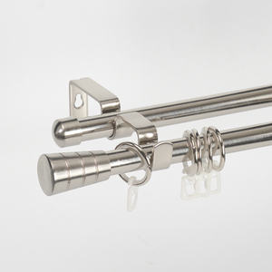 <span class=keywords><strong>Tringle</strong></span> pour <span class=keywords><strong>rideau</strong></span> Double ajustable finition en aluminium, accessoire de salon, jeu européen Simple, nouveauté, 2020 - Product Image 4