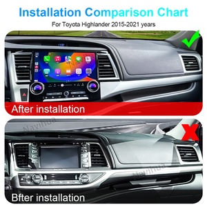 NaviHua Car Multimedia <b>System</b> GPS Navigation for Toyota Highlander 2015 2021 Head Unit Monitor Carplay Navigation Upgrade - Product Image 4