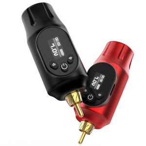 แหล่งจ่ายไฟไร้สายสำหรับเครื่องสัก 2000mAh ชาร์จซ้ำได้ แบตเตอรี่ขนาดเล็กแบบ RCA สำหรับเครื่องสัก อุปกรณ์สำหรับสตูดิโอ PMU - Product Image 3
