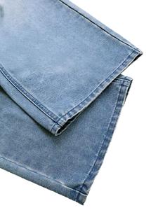 Jean en denim taille haute à jambe large pour femme, coupe ample, longueur intégrale, en coton délavé, style décontracté printemps - Product Image 4