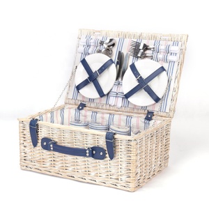 Saule matériel tissage à la main en gros panier de pique-nique paniers en osier bon marché avec couvercle - Product Image 2