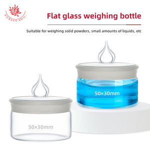 Botella de Pesaje de Vidrio de Laboratorio de 50x30 mm, Vidrio de Borosilicato, Pesaje Preciso de Sólidos, Botellas de Pesaje de Vidrio de Varias Capacidades - Product Image 2