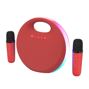 Haut-parleur karaoké portable OEM avec Bluetooth, 10W, basses profondes, lumière RGB, TWS, alimentation CC, prise en charge USB/AUX/carte TF, microphone intégré - Product Image 4