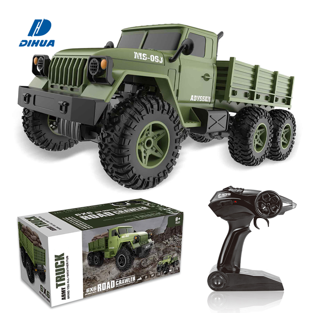 2.4G 1:10 RC Truck Radio Control Vehicle Large Scale 6x6 Remote Control Army Truck Road Crawler Military Trucks Offroad