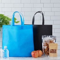 Sacs à provisions fourre-tout en tissu non tissé réutilisables à haute capacité de charge de couleur personnalisée avec fermeture à glissière Épicerie écologique promotionnelle