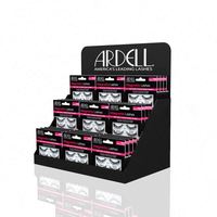 Benutzer definierte Ideen Make-up Marke Display Boden Pappe Regal Einzelhandel Lippenstift Arbeits platte kosmetische Hautpflege Produkt Rack Wimpern ständer