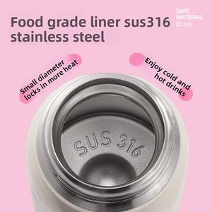 <span class=keywords><strong>Thermos</strong></span> portable Hilo Dodge pour enfants et étudiants, design de dessin animé de haute qualité, en acier inoxydable 316, avec paille, pour l'extérieur - Product Image 4