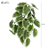 OH ARTS plantes suspendues feuille de bégonia plante suspendue fleurs artificielles fausse plante pour la décoration de fournitures de jardinage