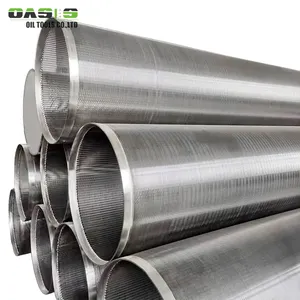 Borehole underground filter pipes stainless steel AISI304L Johnson type screens