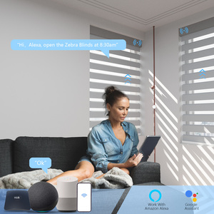 Thông minh cơ giới <span class=keywords><strong>Zebra</strong></span> Shades rèm động cơ vấn đề ZigBee điều khiển thông minh hai lớp ngày và đêm bóng râm cơ giới <span class=keywords><strong>Zebra</strong></span> rèm - Product Image 3
