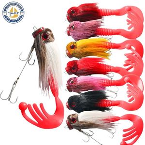 Señuelo de Pesca Ya Jie con Pelo de Ciervo, 30cm, Ratón Acuático Biónico, Cebo de Fondo para Pesca en Agua Salada, Señuelos con Plumas - Product Image 2