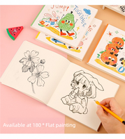 Folleto de Coloreo Personalizado para Estudiantes de Jardín de Infancia y Primaria - Arte con Lápices de Acuarela, Graffiti, Logotipo y Empaque Personalizados