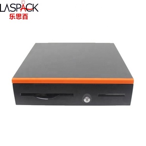 Bandejas manuales negras y naranjas de 7 facturas, <span class=keywords><strong>caja</strong></span> <span class=keywords><strong>registradora</strong></span> POS automática, cajón de efectivo para supermercado - Product Image 2